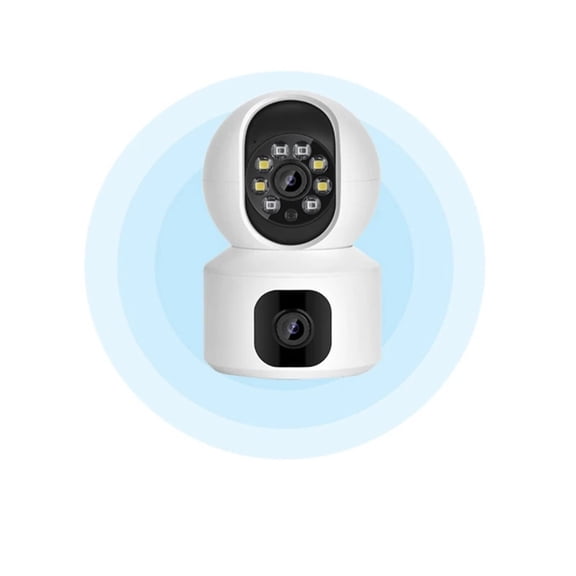 WiFi 4K 8MP Dual Screen WiFi IP Camera Indoor Two Way Audio IP Wireless CCTV Video Surveillance Mini Baby Monitor