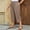Khaki plus size capri pants with pockets a1, variant on Cagogo Women Plus Size Capri Pants Elastic Waist Casual Loose Capri Pants with Pockets Travel Beach Work Trousers Summer Lounge Crop Bottoms, Black 4XL