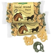 Pastabilities Horsin Around Pasta, Fun Shaped Horse Noodles for Kids, Non-GMO Natural Wheat Pasta 14 oz 2 Pack