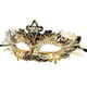 thumbnail image 1 of Máscara de mascarada dorada, máscara de decoración femenina del carnaval de Halloween, 1 of 4