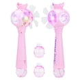 thumbnail image 3 of Máquina de burbujas eléctrica con varita mágica para niños, soplador de burbujas, juguete con luz y música para exteriores, regalo para niños, 3 of 13