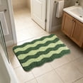 thumbnail image 5 of MMJ Bathroom Rugs Wave Pattern Bath Mat 15.7x23.6in Soft Absorbent Non Slip Shower Floor Rug, 5 of 7