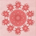 thumbnail image 1 of Ahgly Company Indoor Square Patterned Pink Area Rugs, 5' Square, 1 of 6