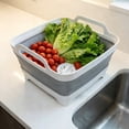 thumbnail image 6 of Collapsible Wash Basin with Drain Plug, 2.4 Gallons Space-Saving Camping Sink for RV, Collapsible Dish Tub (Gray), 6 of 7