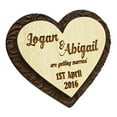 thumbnail image 2 of Custom Engraved Wooden Magnet Personalized Gift 10 Rustic Wedding Save The Date Wooden Magnet, 2 of 4
