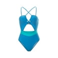 thumbnail image 6 of Genuiskids One-Piece Swimsuit for Women Bathing Suit Sexy Matching Cross Strap Chest Hollow Backless Swimwear Summer Bikini, 6 of 9