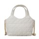 thumbnail image 1 of Bolso bandolera para mujer Bolso de mujer con cadena informal acolchado de cuero PU (Blanco) Ehuebsd Para Estrenar, 1 of 2