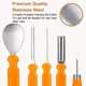 thumbnail image 3 of Kit de herramientas para tallar calabazas de Halloween, 13 piezas, kit de herramientas profesional para cortar calabazas, alargamiento y engrosamiento de acero inoxidable, 3 of 5