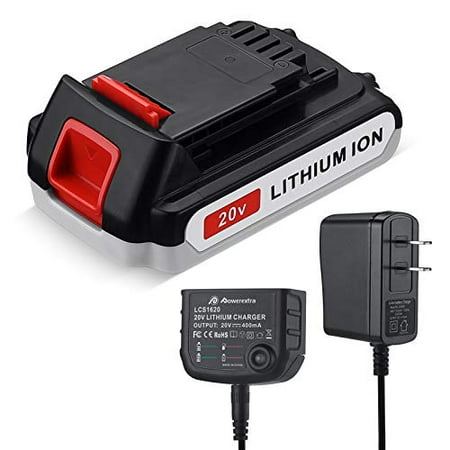 

Replacement Battery with Charger for Black+Decker 3000mAh Battery Replace for LBXR20 LBXR20-OPE LB20 LBX20 LBX4020 LB2X4020-OPE with 16V/20V Multiple Volt Output Lithium-Ion Battery Charger