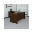 thumbnail image 2 of Bush Business Furniture Series C 66"W L-Shaped Desk with 48"W Return and Mobile File Cabinet Mocha, 2 of 5