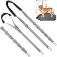 thumbnail image 1 of Dog Grooming Belly Strap - Dog Grooming Table Arm Extender with Clamp Extension Loop Bathing Restraint Leash No Sit Haunch Holder for Small & Medium Dog Hair Cutting Washing (Gray), 1 of 6
