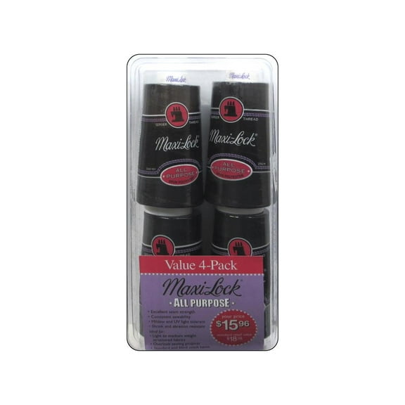 Maxi Lock All Purpose Value 4 Pack Black