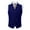 #253-Dark Blue, variant on Donemore Men's Solid Color Notched Collar Single Breasted Multi-Pocket Suit Vest Waistcoat Top Business Casual Style Minimalist Commute Design