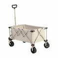 thumbnail image 6 of ENYOPRO Foldable Four-Wheel Wagon, Portable Wagon with All-Terrain Wheels & an adjustable handle, Utility Wagon for Outdoor, Shopping, Camping,Beige, 6 of 10