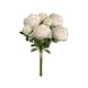 thumbnail image 2 of Ramo de Rosas Artificiales Pequeñas y Frescas, Decoración para Bodas, Blancas, 6 Unidades, 37 Cm, Ramo de Plástico, Decoración Del Hogar., 2 of 6