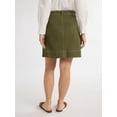 thumbnail image 4 of Free Assembly Women’s Denim Utility Mini Skirt, Sizes 0-18, 4 of 5