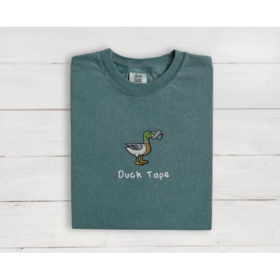 Embroidered Duck Tape shirt Funny embroidery shirt