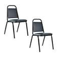 thumbnail image 2 of Hampden Furnishings Stella Collection  Vinyl Padded Stack Chair, Dark Blue, Pack of 2, 2 of 8