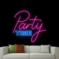 thumbnail image 2 of Handmadetneonsign Party Time Neon Sign, Party Wall Art Decor, Party Neon Light, Home Bar Pub Wall Decor, 2 of 5