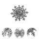 thumbnail image 2 of Pin de copo de nieve para camisa, pin de copo de nieve, pin de cumpleaños para mujer, pin decorativo con dije de copo de nieve, joyería de boda para mujer, accesorio de ropa, 2 of 7