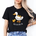 thumbnail image 2 of Bella Canvas Mama Duck Printed Cotton Tee Shirt Gift for Mom Birthday, 2 of 5