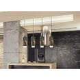 thumbnail image 2 of Cal Lighting 60W X 4 Reggio Wood Pendant Glass Fixture (Edison Bulbs Not Included), 2 of 3