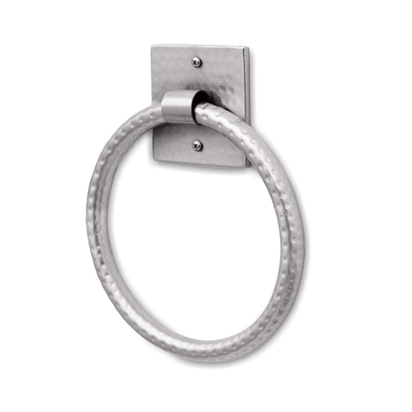 Monarch Abode 18006 Hand Hammered Satin Nickel Bathroom Hardware