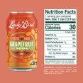 thumbnail image 2 of (Pack Of 4) Lady Bird Soda Co Soda Grapefruit 6 Pack 72 Fo, 2 of 2