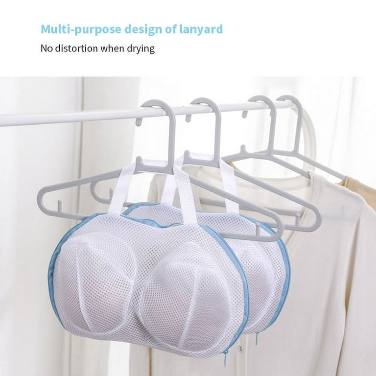 Cheer.US 2 Pcs Large Mesh Lingerie Bags for Laundry, Laundry Bag Mesh Bra  Wash Bag for Intimates Lingerie and Delicates with Premium Zipper, Bra  Washing Bag for Washing Machine-5.9'' x 6.6'' 