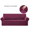 thumbnail image 1 of serony Stretch Sofa Slipcover Elastic Couch Cover Washable Furniture Protector for Kids Pets, Wine Red, 1 of 9