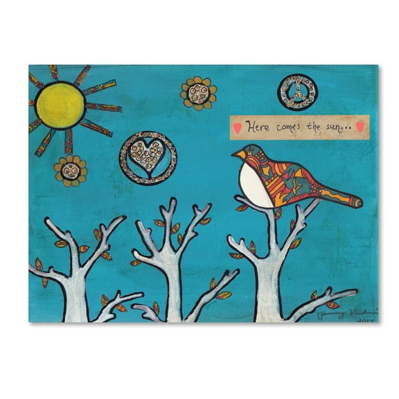 Trademark Fine Art 'Here Comes The Sun' Canvas Art by Tammy Kushnir