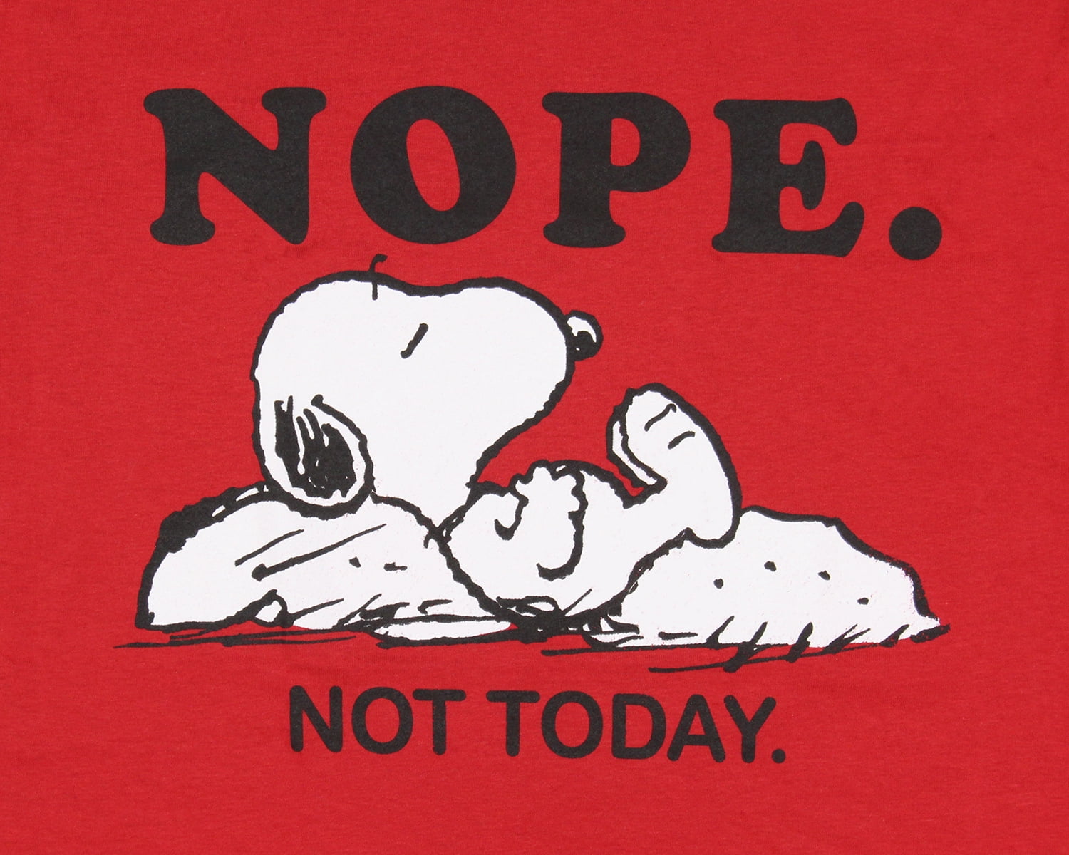 Polerón de Snoopy con frase Nope not Today Polerón de Snoopy con frase Nope not Today