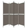 thumbnail image 3 of vidaXL 4-Panel Room Divider Anthracite 200x180 cm Fabric, 3 of 5