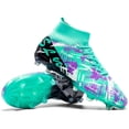 thumbnail image 7 of ChiVerve Men's High Top Soccer Shoes AG Long Spikes Adult Football Shoes Lightweight Professional Athletic Training, 7 of 7