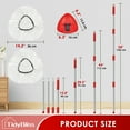 thumbnail image 4 of TidyBliss Spin Mop Replacement Heads 2 Pack with Triangle Base and 58 inches Long Handle for EasyWring 1 Tank System, 4 of 8