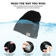 thumbnail image 6 of HESHENG Unisex Bluetooth Beanie Hat Winter Warm Wireless Smart Cap with Headset Mic Speaker Hat for Outdoor, Black#2, 6 of 8
