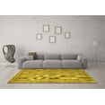 thumbnail image 3 of Ahgly Company Machine Washable Indoor Rectangle Persian Yellow Traditional Area Rugs, 8' x 10', 3 of 4