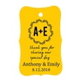 thumbnail image 1 of 100 PCS Thank You for sharing our special day Custom Made Hang Tags Personalized Wedding Favor Gift Paper Tags, 1 of 1