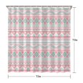 thumbnail image 5 of Boho Floral Shower Curtain 72x72 Inches - Tropical Leaves, Vintage Botanical Print, Waterproof Fabric for Chic Bathroom Decor, Modern Farmhouse & Bohemian Style, 5 of 5