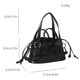 thumbnail image 2 of Bolsa De Hombro Bolso vagabundo para mujer, con cordón, patrón de cocodrilo, bolsos satchel para dama negro Sywqhk Para Estrenar, 2 of 2