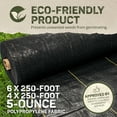 thumbnail image 4 of DeWitt Pro-5 Weed Barrier Fabric 5 oz, Heavy-Duty Woven Weed Control, 4x250 & 6x250 Feet, 4 of 10