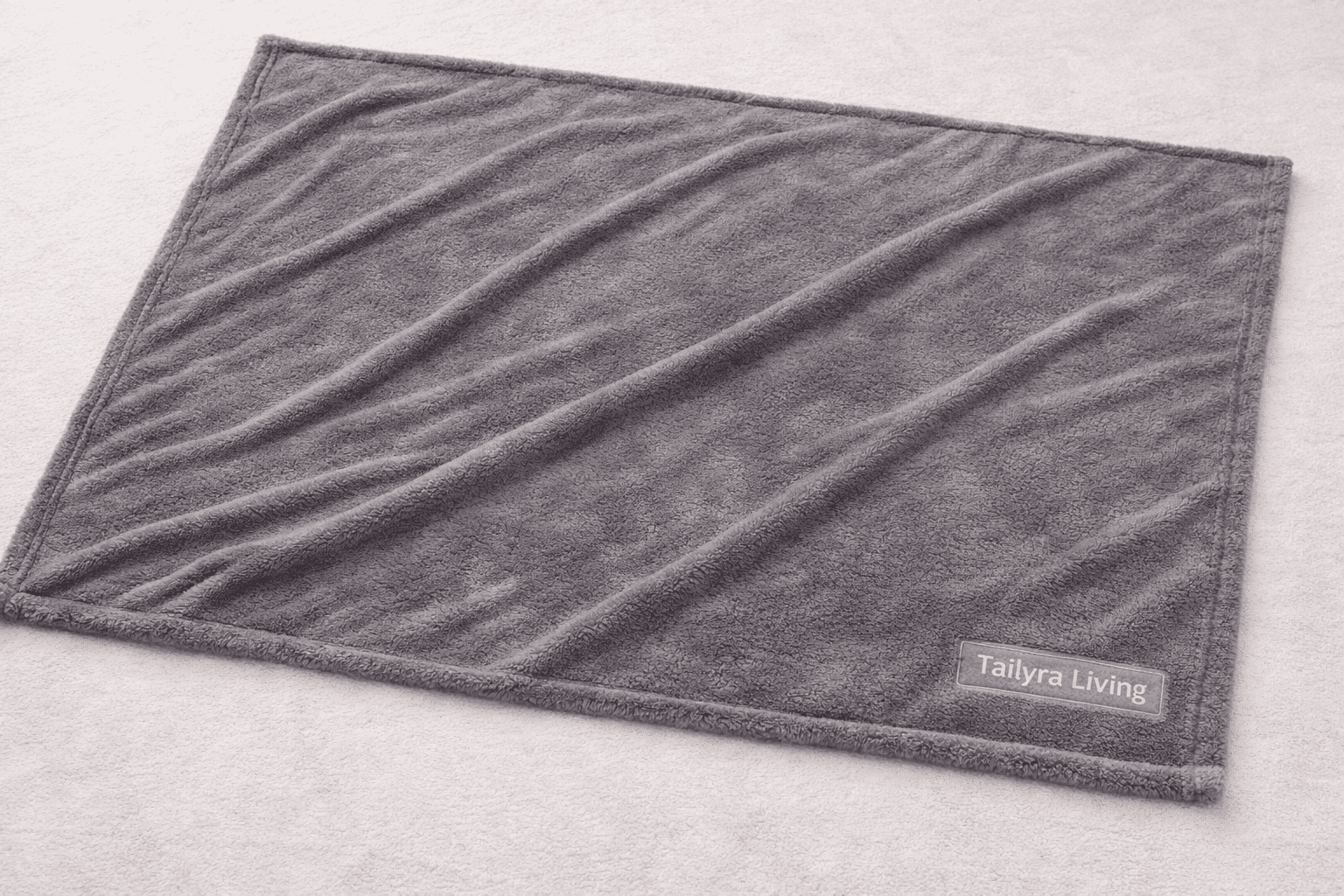 Dog Blanket Washable 150 x 200 cm Grey Flannel Pet Blanket Soft Cozy Throw for Large Dogs Cat Puppy for Bed Sofa Crate Car