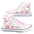 thumbnail image 1 of Nuevos zapatos de lona estampados con patrón de dibujos animados de gato, zapatos de moda para amantes del patrón de dibujos animados bidimensionales, 1 of 1