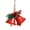 Red, variant on Festive Bell with Pine Cone Design Christmas Bells Decoration 1/4pcs Christmas Bells with Pine Cone Design Easy Installation Hanging Decor for Doors