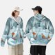 thumbnail image 4 of Fotbe Gnome And Red Fox Fishing Chaqueta con Protección Solar UPF 50+ para Hombre y Mujer, Camisa con Capucha y Bolsillos-Large, 4 of 7