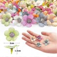 thumbnail image 3 of 200pcs Mini Flower Heads Artificial Daisy Flower Heads Small Silk Fake Rose Daisy Multicolor Flowers 2cm, 3 of 5