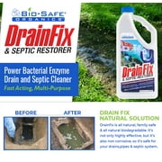 DrainFix & Septic Restorer, Septic Tank Treatment, Bac Enzyme Drain Cleaner, Toilet Drain Clog Remover - 32 fl oz.