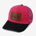 thumbnail image 2 of ZHOGXU Father'S Day Mens Baseball Cap Letter Print Mesh Wide Brim Fashion Comfortable Summer Cap For Outdoor Activities And Everyday Wear,Hot Pink,One Size, 2 of 6