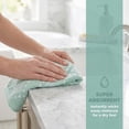 thumbnail image 2 of Unique Bargains Diamond Pattern Cotton Hand Towel Blue 29" x 13", 2 of 4