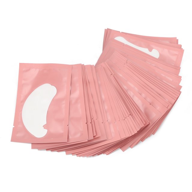 Parches de almohadillas de gel para extensión de pestañas debajo de los ojos, 100 piezas de extensión de pestañas debajo de las almohadillas de gel para debajo de los ojos Operación suave
